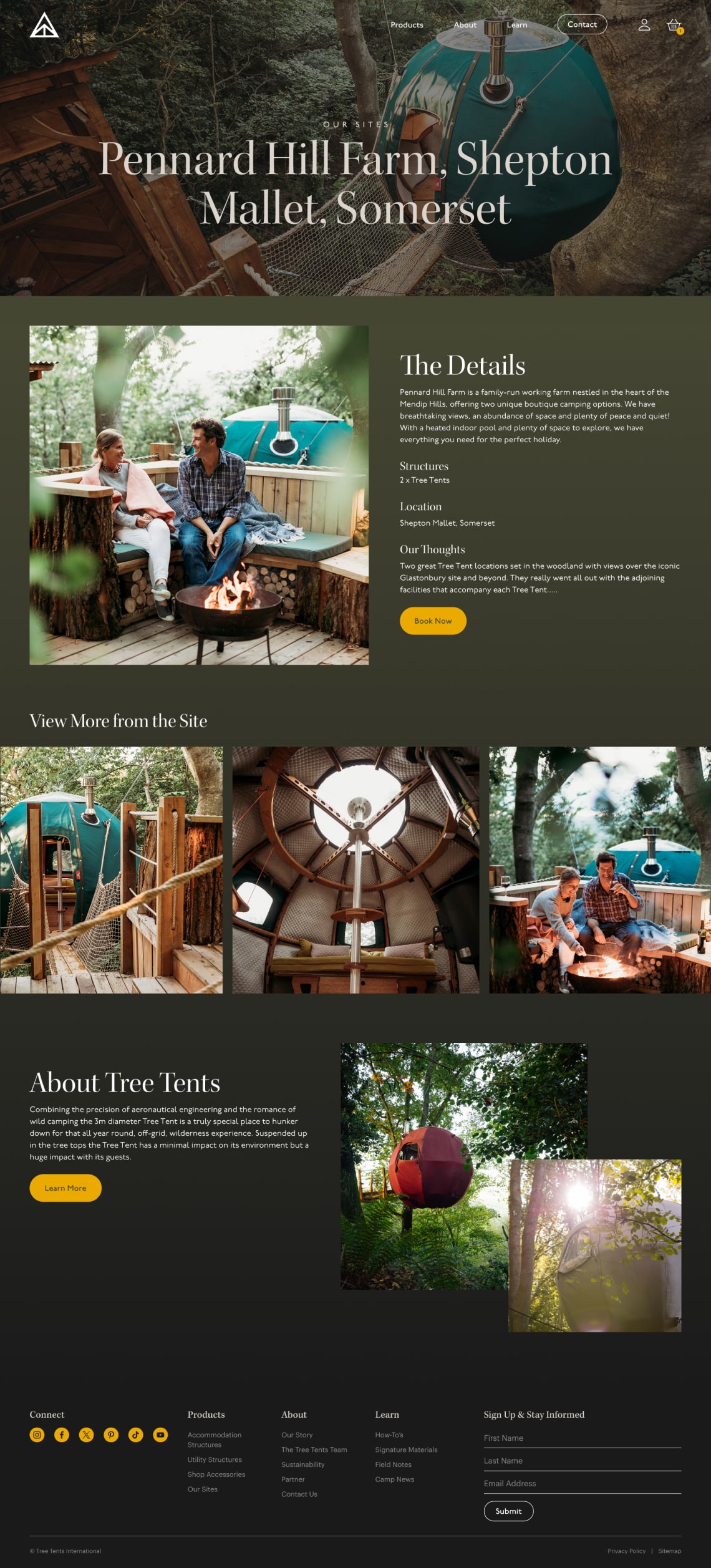 Tree Tents International - Sites