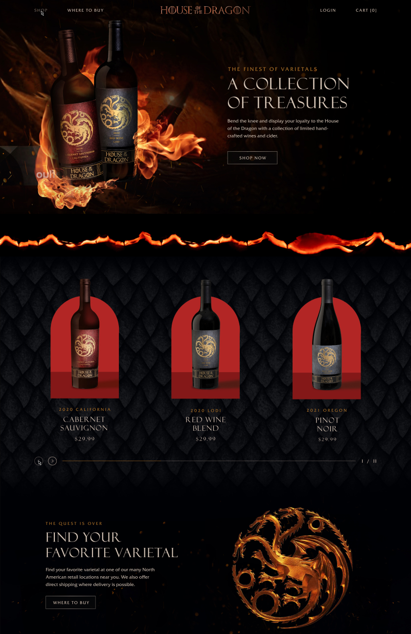 Vintage Wine Estate: House of the Dragon